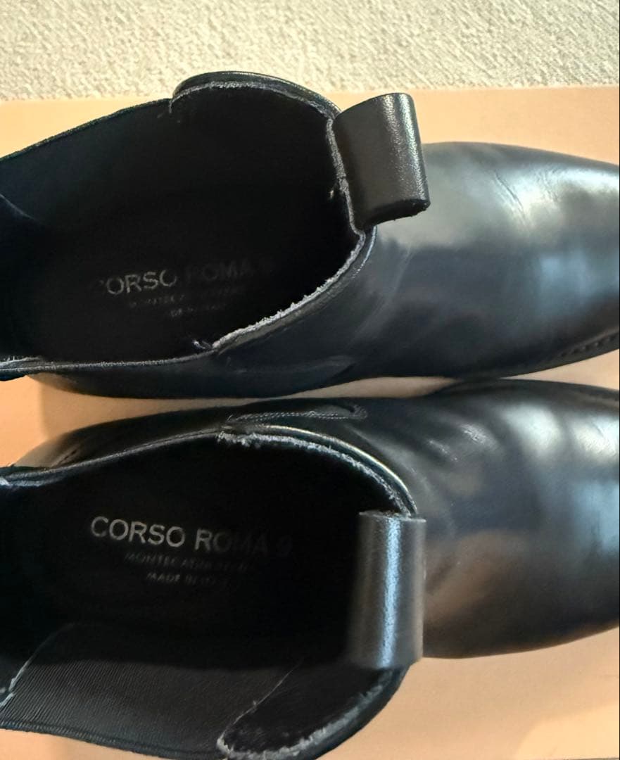 CORSOROMA サイドゴアブーツ　黒　24.5cm、25cm 美品