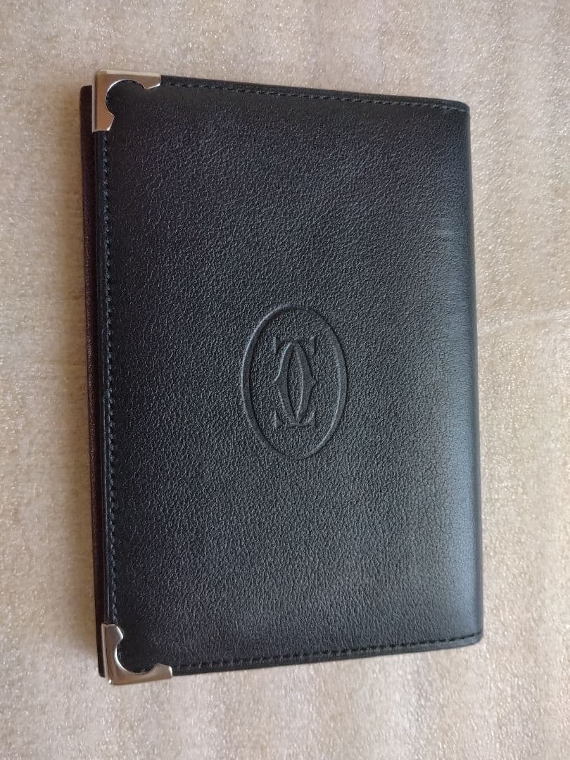 Cartierブラックレザー名刺入れ 楽天市場】Cartier カルティエ メンズ レディースゴールドカラー箔押し