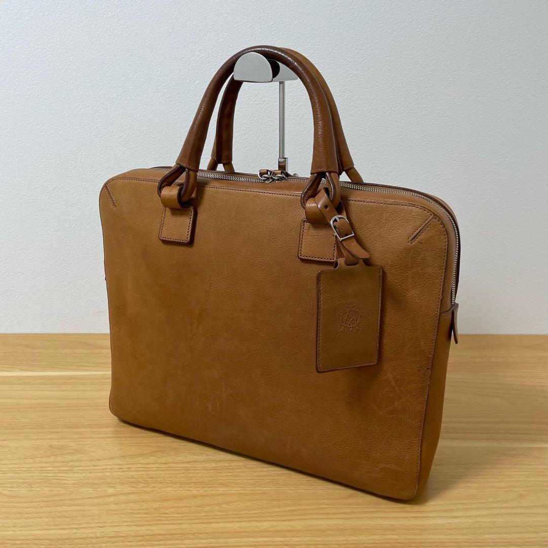ダンヒル　ビジネスバッグ　ブリーフケース　キャメル　レザー　L3J381T 今だけ20％OFF①A本革2wayクラシック・ブリーフケース キャメル
