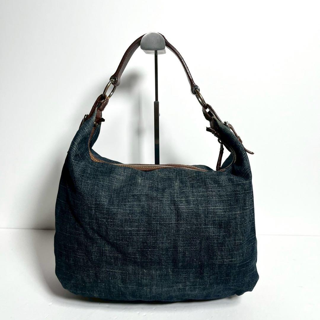 超希少✨】プラダ ホーボー ワンショルダーバッグデニム 肩掛け