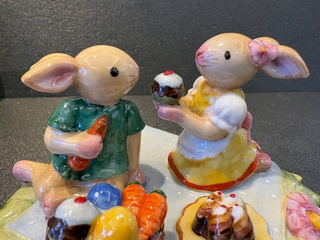 レア箱付】ビレロイ&ボッホ うさぎ 置物 ピクニック イースター - メルカリ