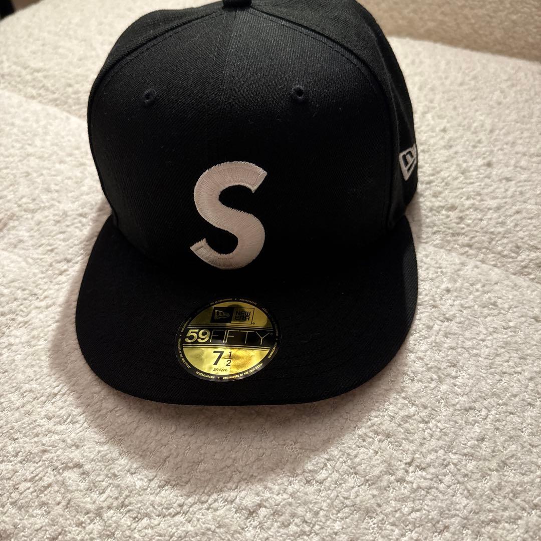 Supreme 59FIFTY ブラック キャップ 7 1/4