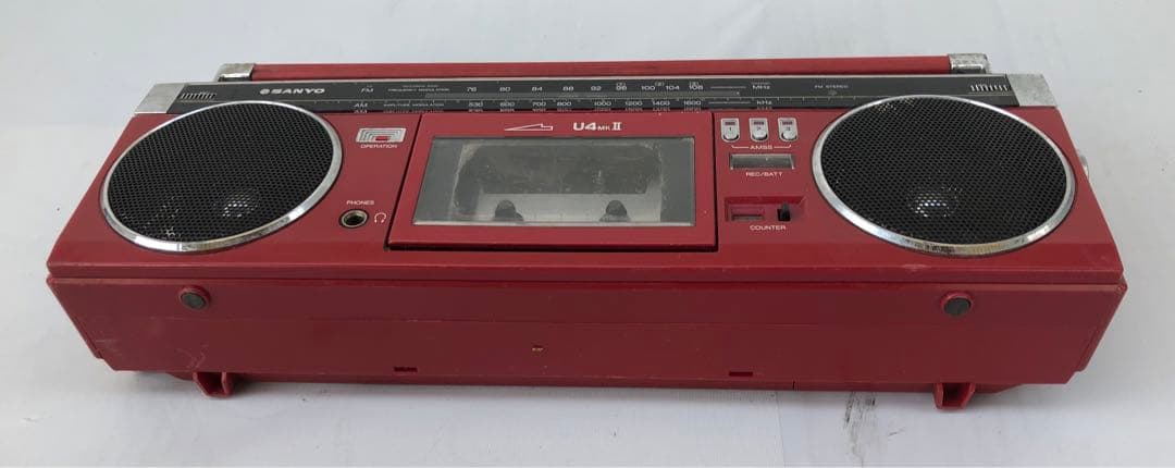 SANYO MR-U4MK2 赤 ラジカセ 昭和レトロ動作訳あり(D193) - メルカリ