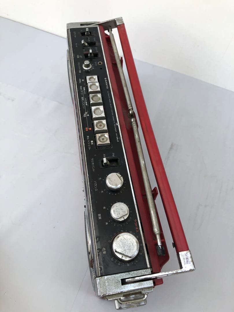 SANYO MR-U4MK2 赤 ラジカセ 昭和レトロ動作訳あり(D193) - メルカリ