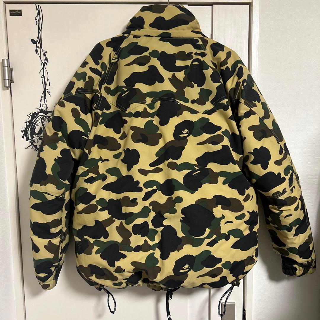 激レア a bathing ape シャーク 木村拓哉迷彩柄ダウンジャケットXL