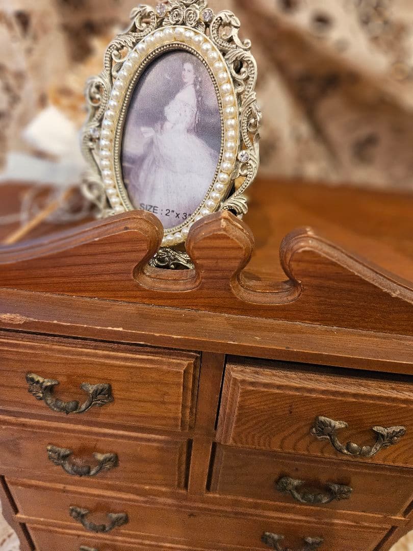 フランスアンティーク風 小物入れ キャビネット ブロカント