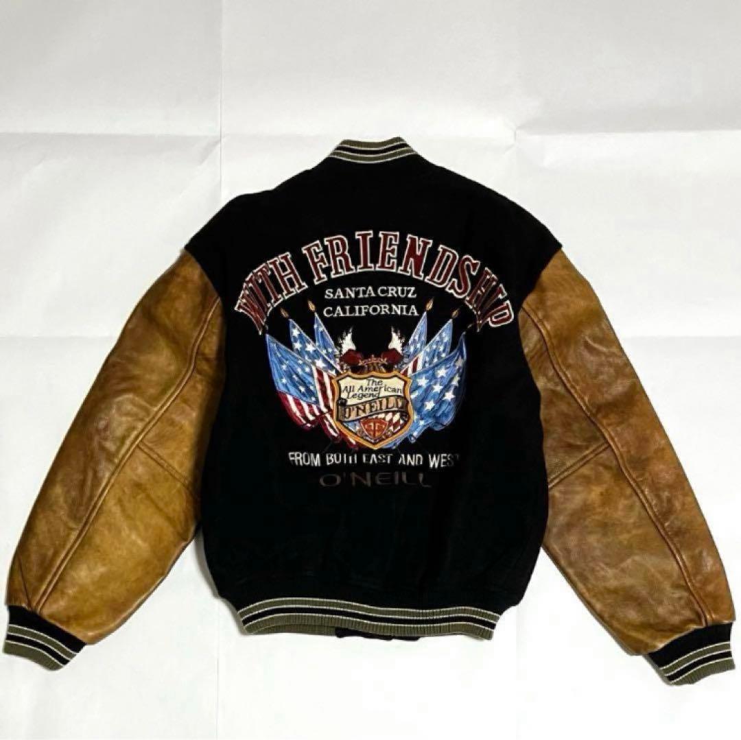 人気】O'NEILL オニール スタジャン キルティング 牛皮レザー ワッペン
