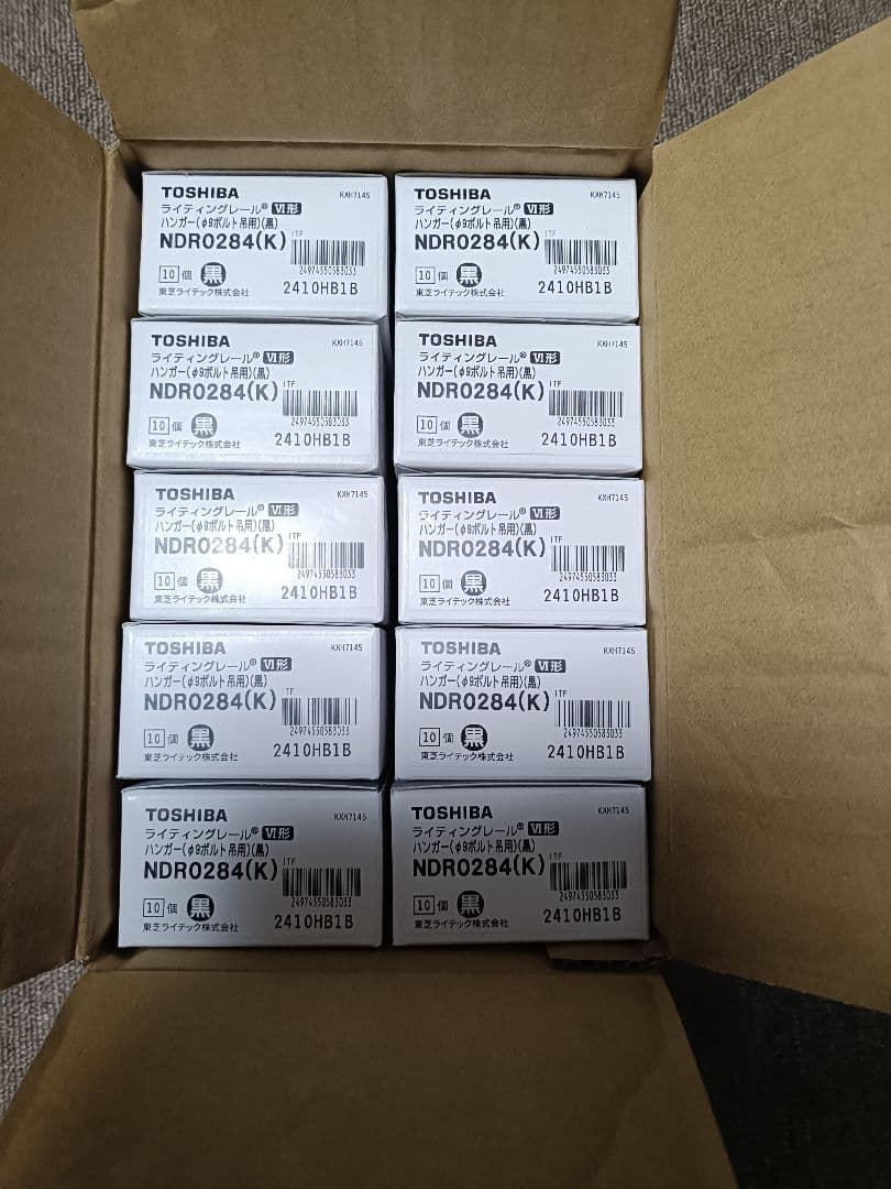 TOSHIBA NDRO284(K) 100個 即納】 NDR0284(K) TOSHIBA/東芝 ライティングレール ボルト吊用部品