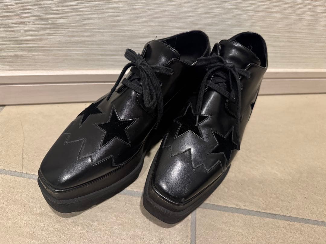 【美品】ステラマッカートニー エリス スタープラットフォームシューズ 37 箱有 Stella McCartney（ステラ・マッカートニー） プラットフォーム