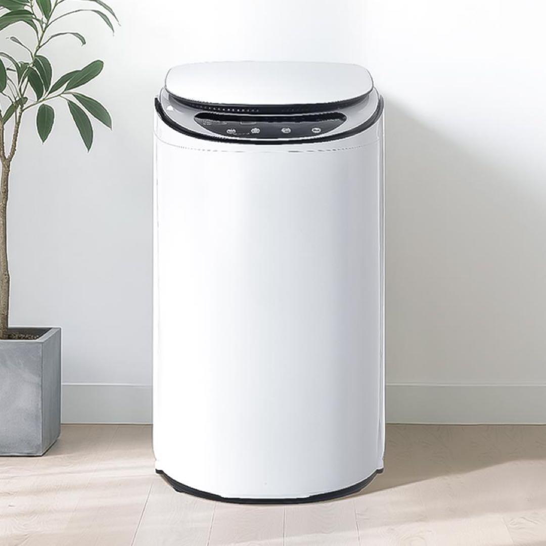 洗濯乾燥機 3.2kg 全自動 洗濯機 穴無しステンレス槽 ヒーター乾燥