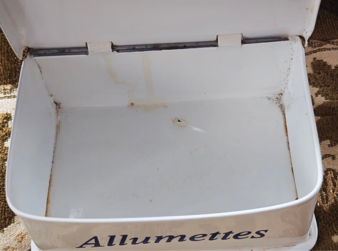 【美品・希少】ホーロー製マッチ缶 “Allumettes”フランスヴィンテージ