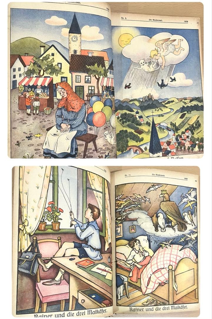 NO334希少 古書 アンティーク 洋書 ドイツ 児童書 絵本 ビンテージ