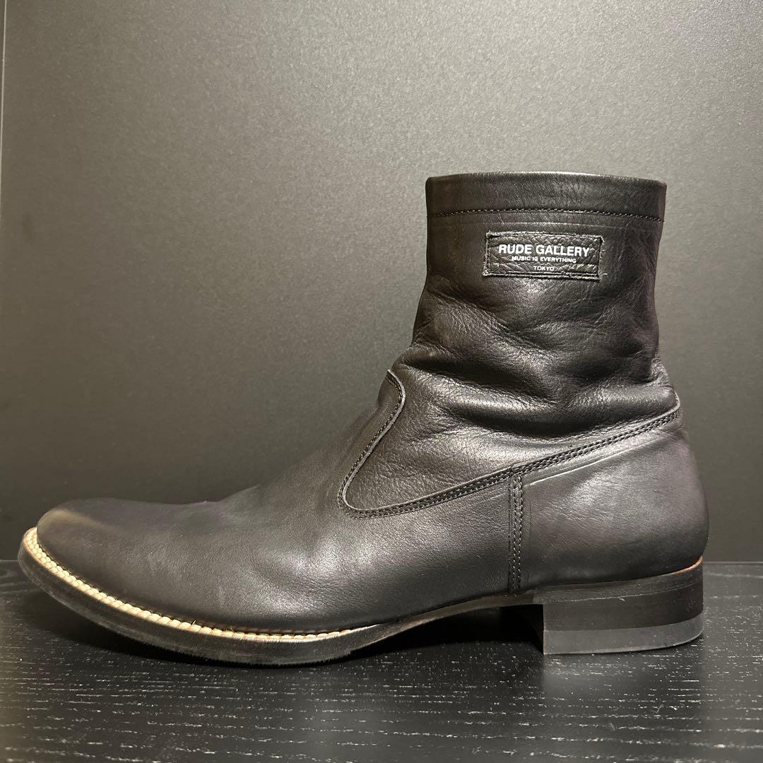 靴 RUDE GALLERY SIDE ZIP BOOTS RUDE GALLERY : SIDE ZIP BOOTS | Gusset
