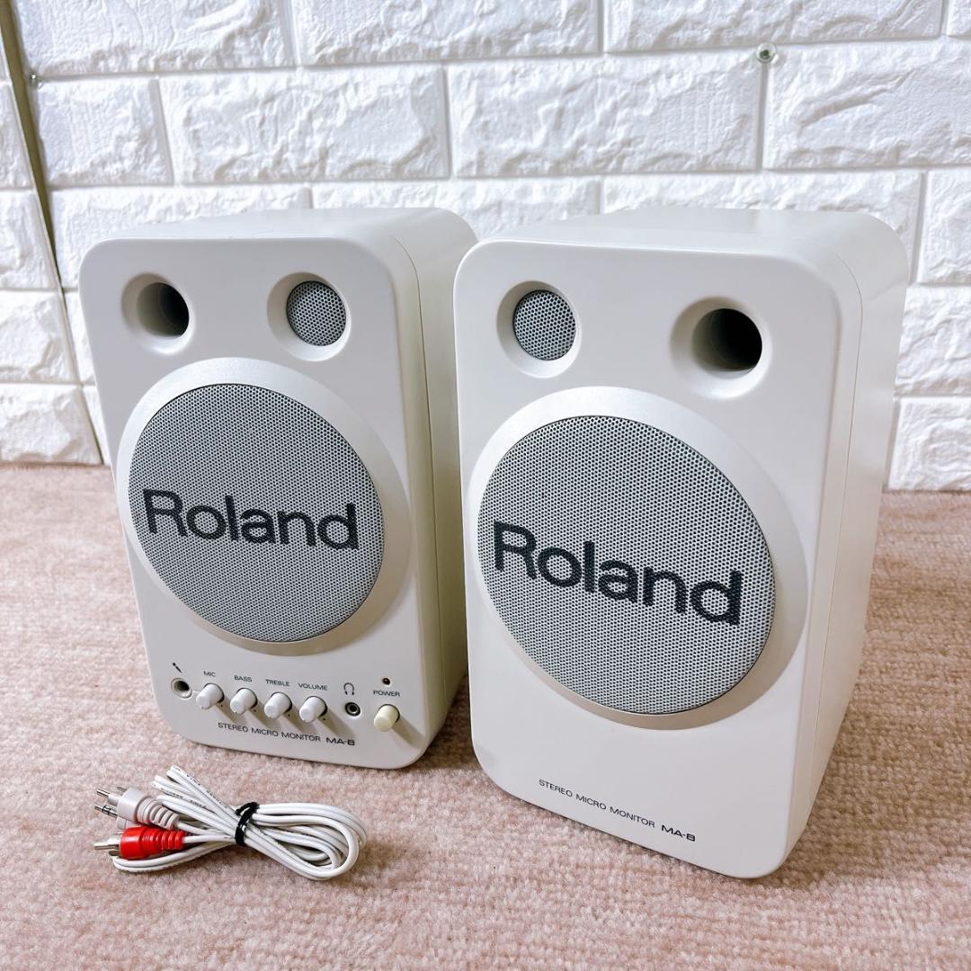 Roland ローランド アンプ内蔵モニタースピーカー MA-8 ホワイト 人気