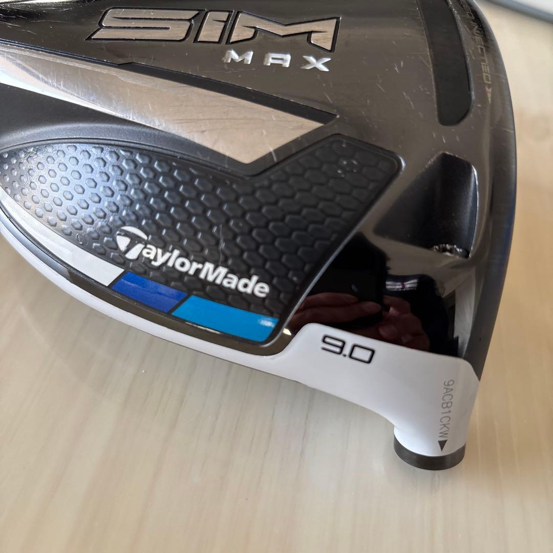 TaylorMade SIM MAX ドライバー 9.0° ヘッドとヘッドカバー - メルカリ