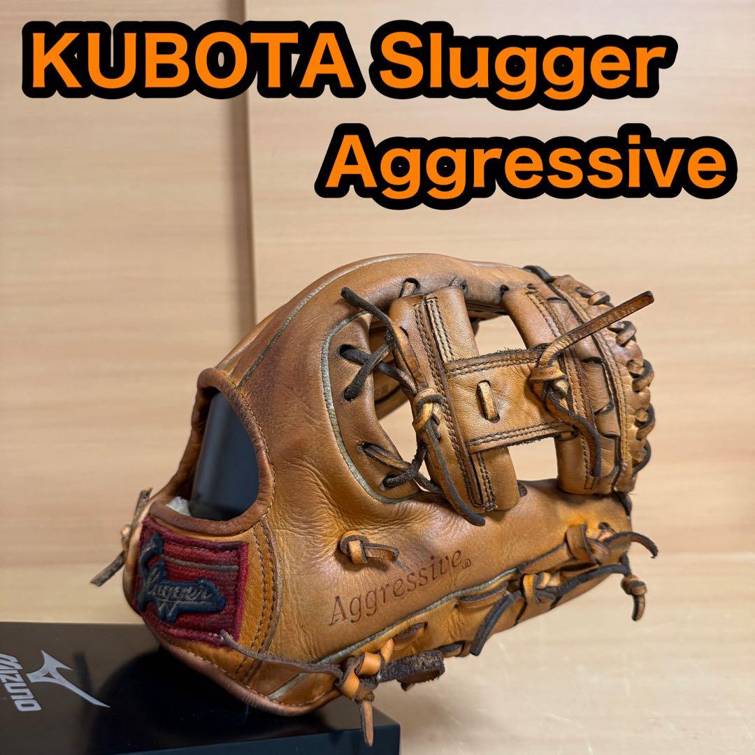 KUBOTA 久保田スラッガー アグレッシブ 一般軟式用 内野手 野球 グローブ 久保田スラッガー（KUBOTA SLUGGER） 軟式 グローブ 投手 野球 内野