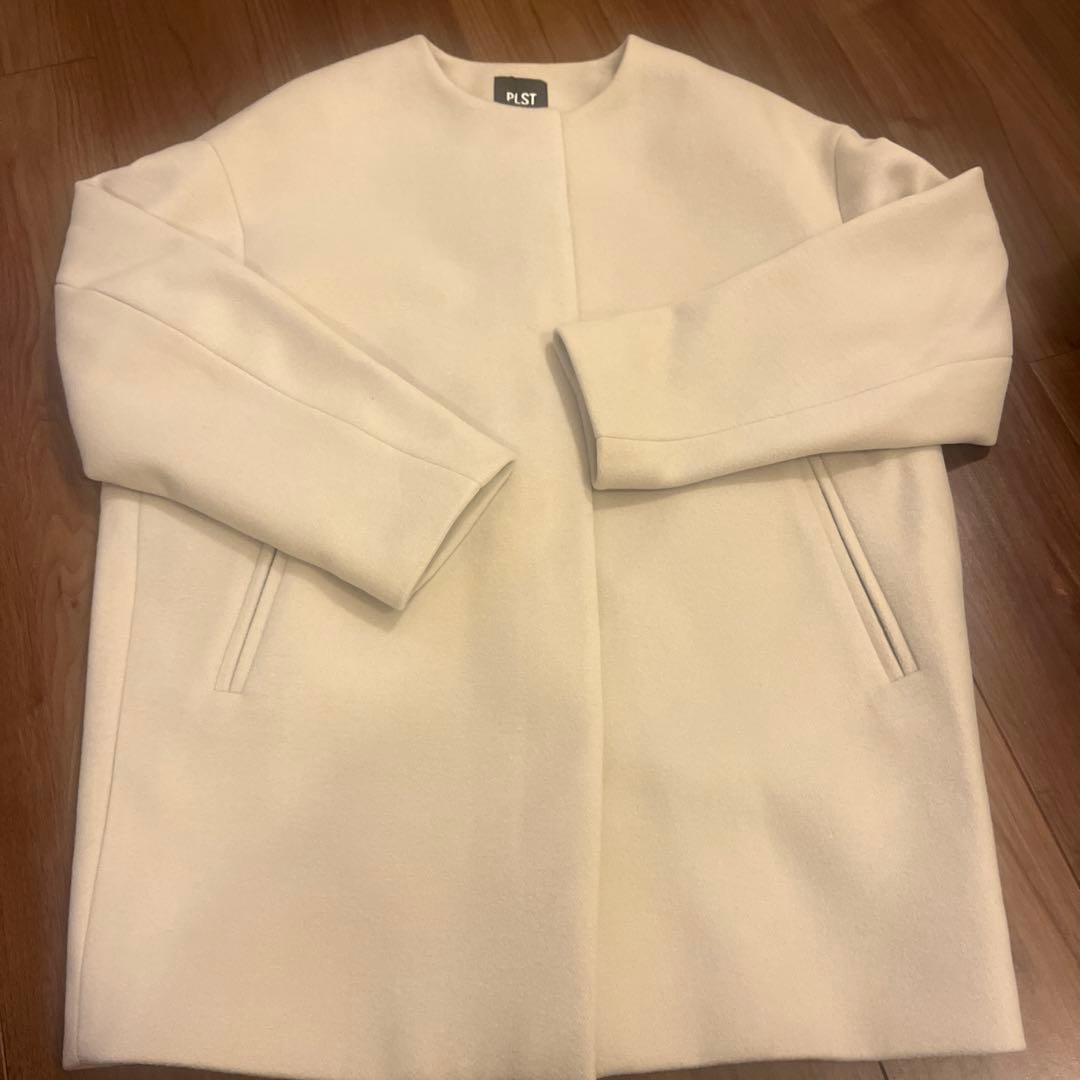 新品タグ付き】プラステ ウールモッサノーカラーハーフコート - メルカリ