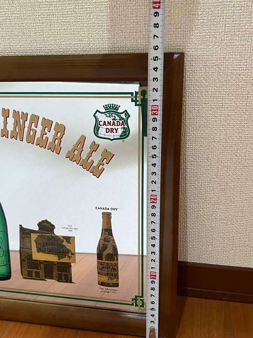 希少】カナダドライ ジンジャーエール パブミラー 管理A3473 アンティーク