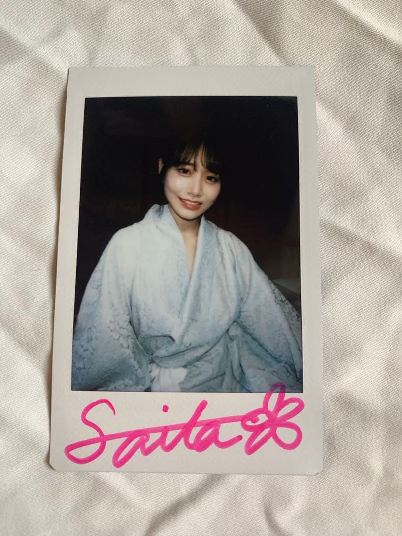 河北彩伽 直筆サイン入り チェキ 河北彩花 Kawakita Saika 河北彩花 (河北彩伽) 直筆サイン入りチェキ 写真集予約特典 ラスト2枚