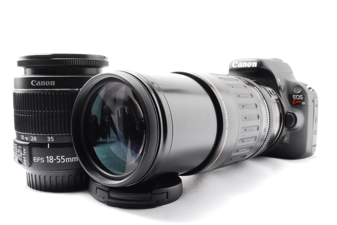 即購入1000円OFF❤️キャノン kiss X7 ダブルレンズセット バッグ付