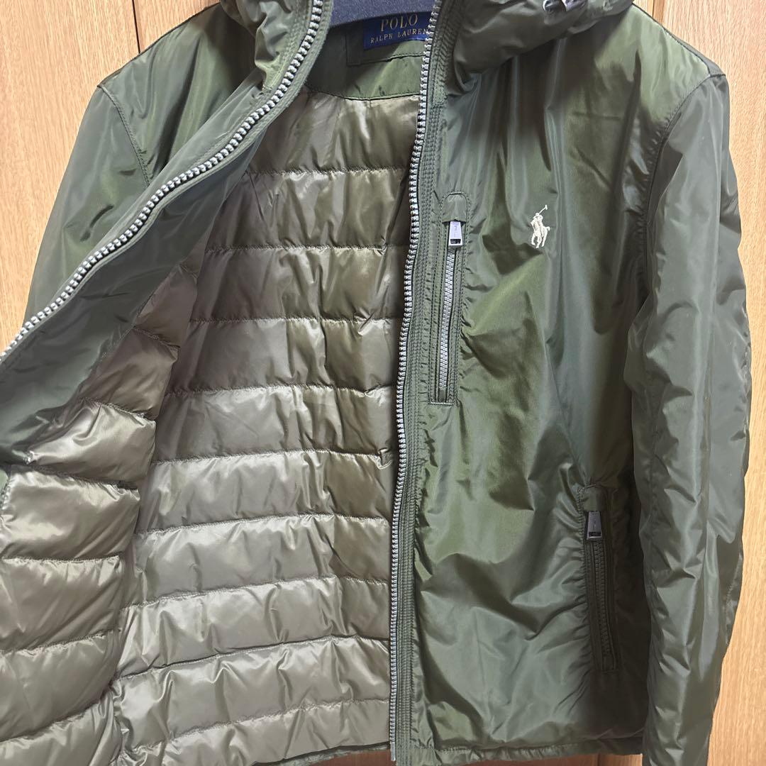 新品タグ付】ラルフローレン ダウンジャケット オリーブ（日本M相当