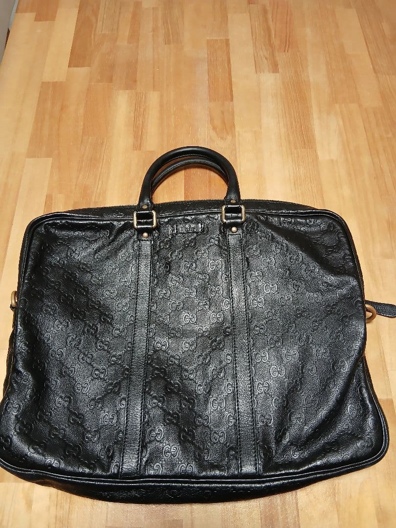 最終価格です！ GUCCIビジネスバッグ　ブラック　シマ　GG柄 GUCCI（グッチ） 【新品未使用】グッチ グッチシマ ビジネスバッグ