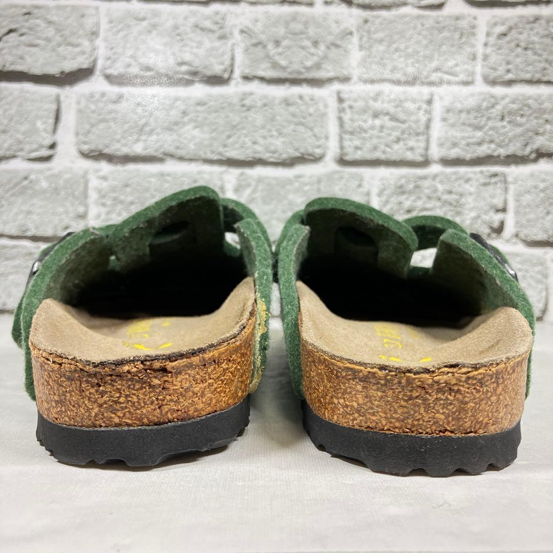 希少カラー】ビルケンシュトック ボストン フェルト サンダル グリーン