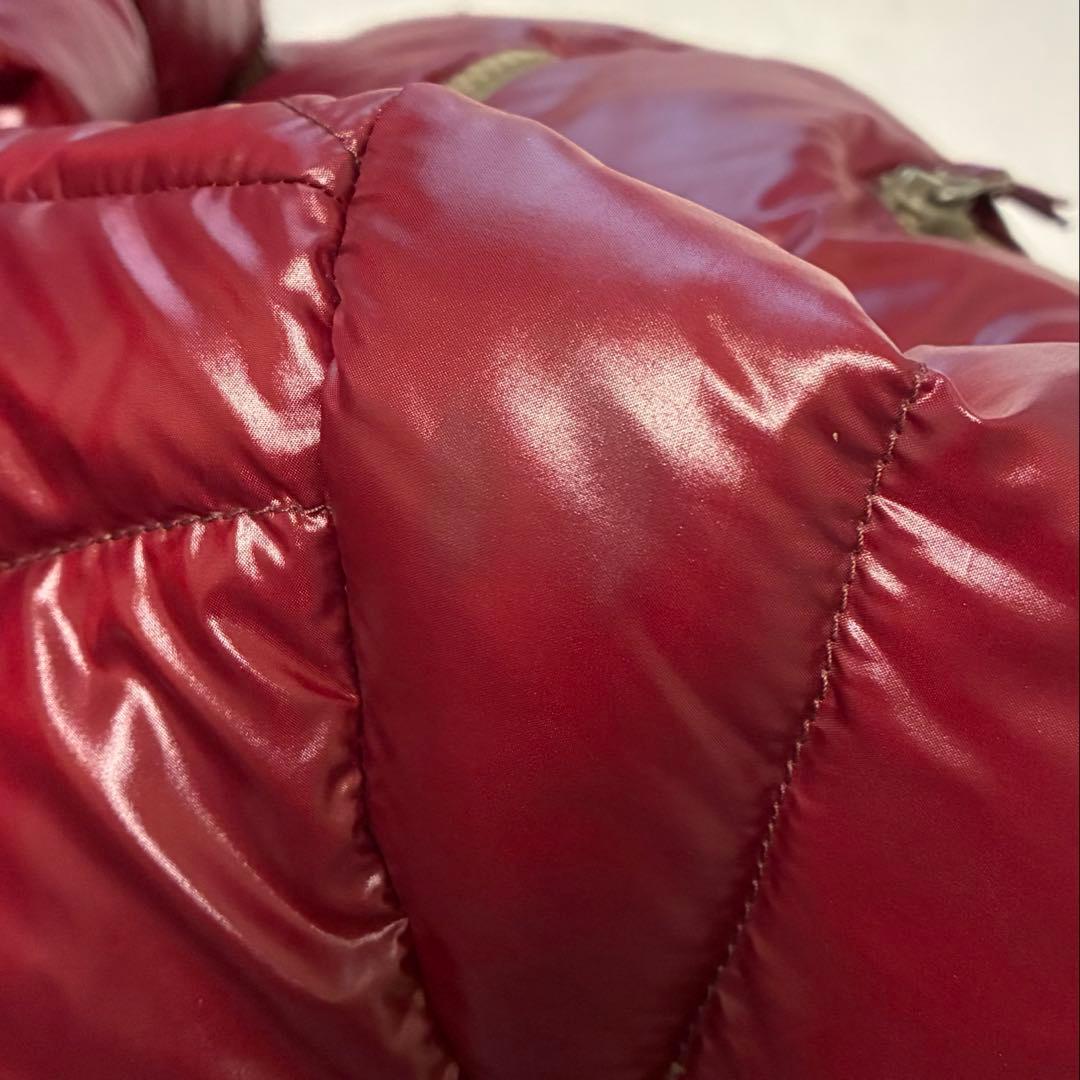 DUVETIKA デュベティカ 46 バーガンディ フード付きダウンジャケット