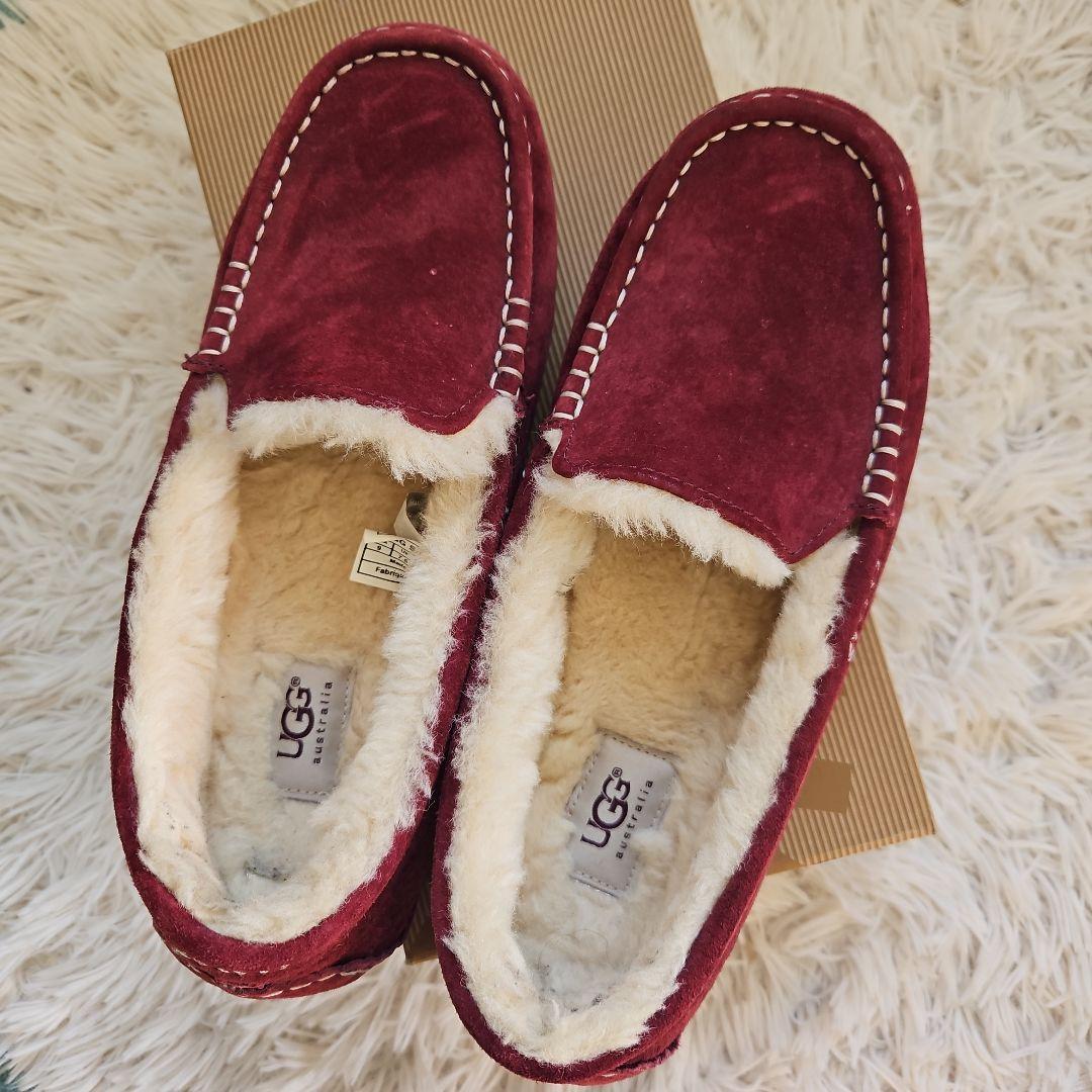 UGG 9 26cm ANSLEY アンスレー マホガニー スエード モカシン - メルカリ