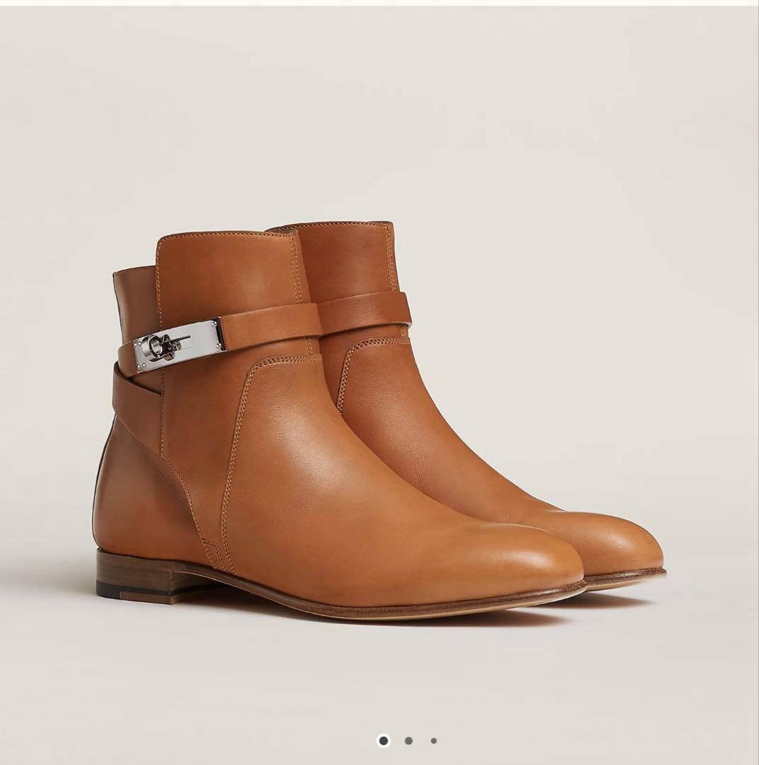 メルシーさん専用　エルメス　ブーツ　36.5 中古・古着通販】HERMES (エルメス) サンジェルマンブーツ ブラック