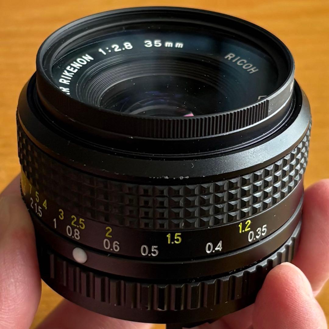 希少】XR RIKENON 35mm f2.8 & マウント変換アダプター - メルカリ
