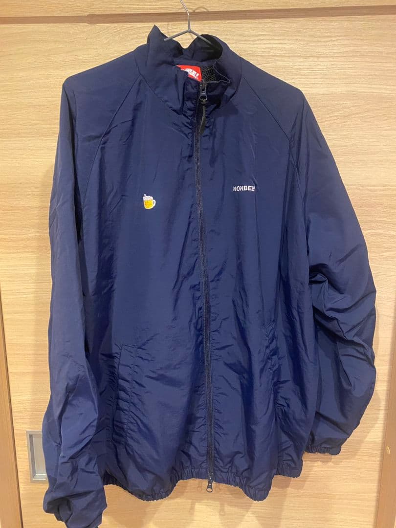 NONBEE メンズ セットアップ ワンポイント刺繍 ナイロンジャケット