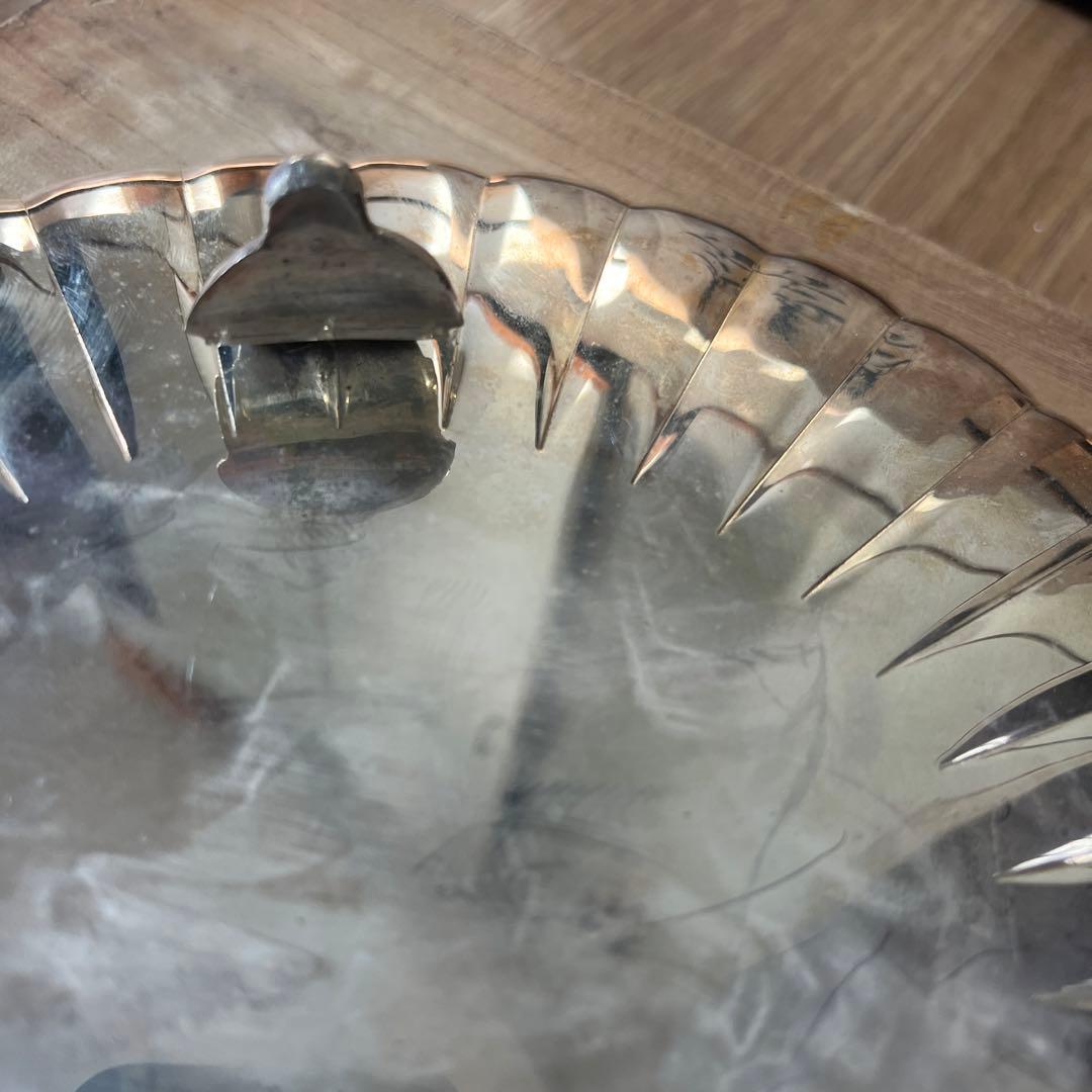 中村喜久雄 作 銀製皿 659g完全未使用品