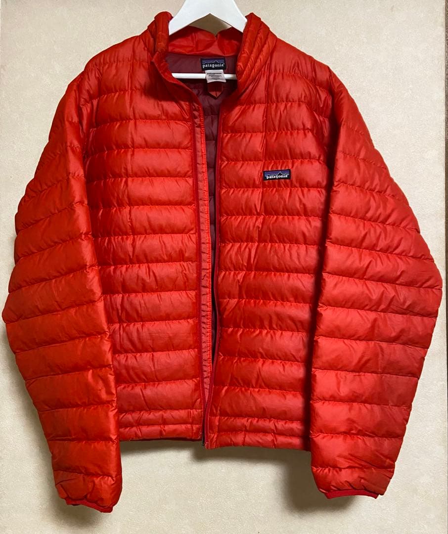 【patagonia】軽量ダウン　メンズ　L レッド 中古・古着通販】Patagonia (パタゴニア) ダウンジャケット レッド