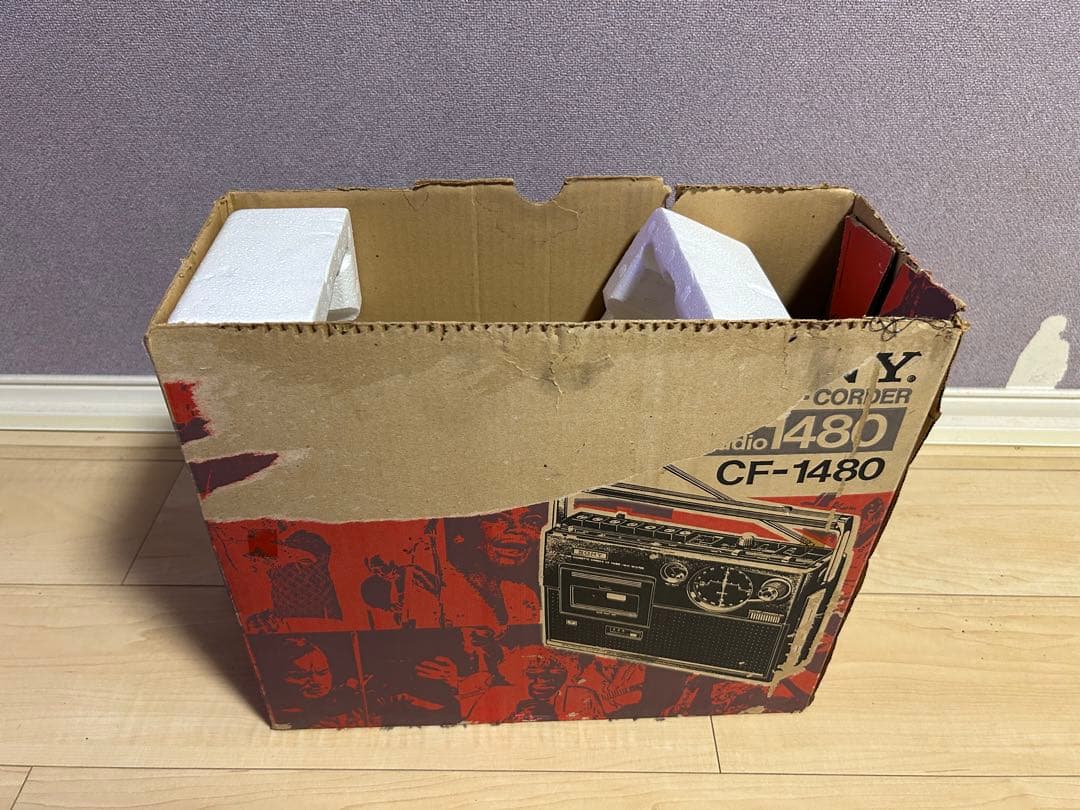 昭和レトロ SONY ソニーラジオ・カセットCF-1480