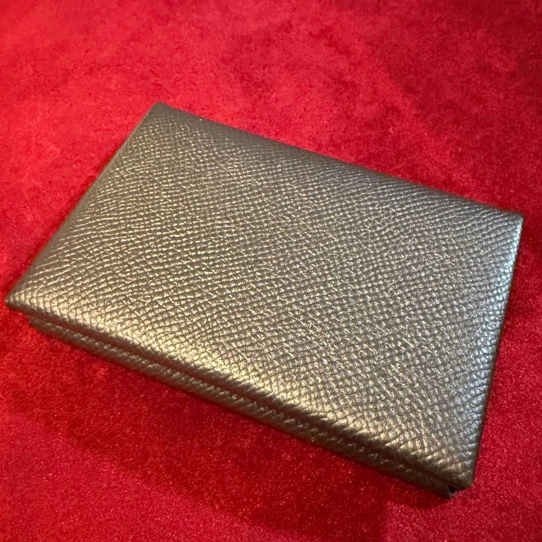 エルメス 名刺入れ　カルヴィ HERMES（エルメス） ≪ 新品 ≫ カードケース カルヴィ ノワール