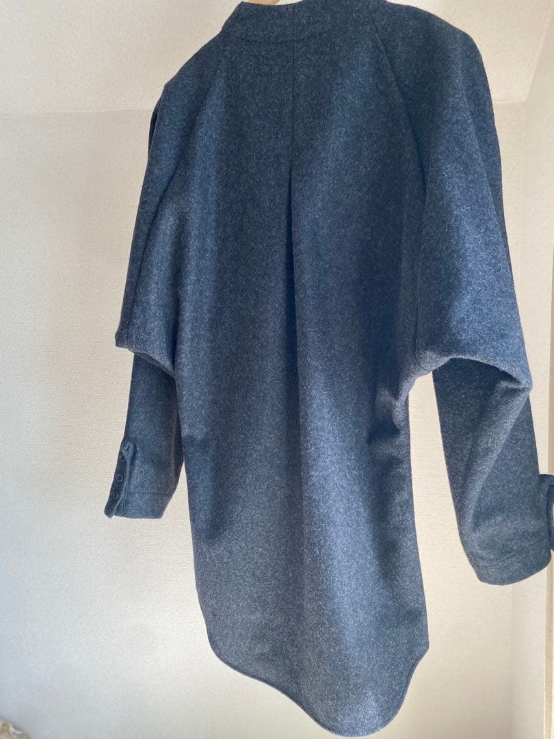 AKIKOAOKI ウール シャツ dementional shirts