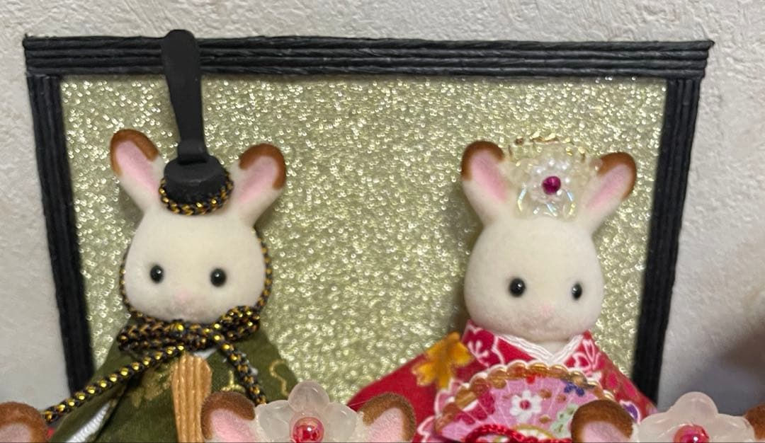 雛人形 シルバニア赤ちゃん ケース入り 二段飾り 三人官女 - メルカリ