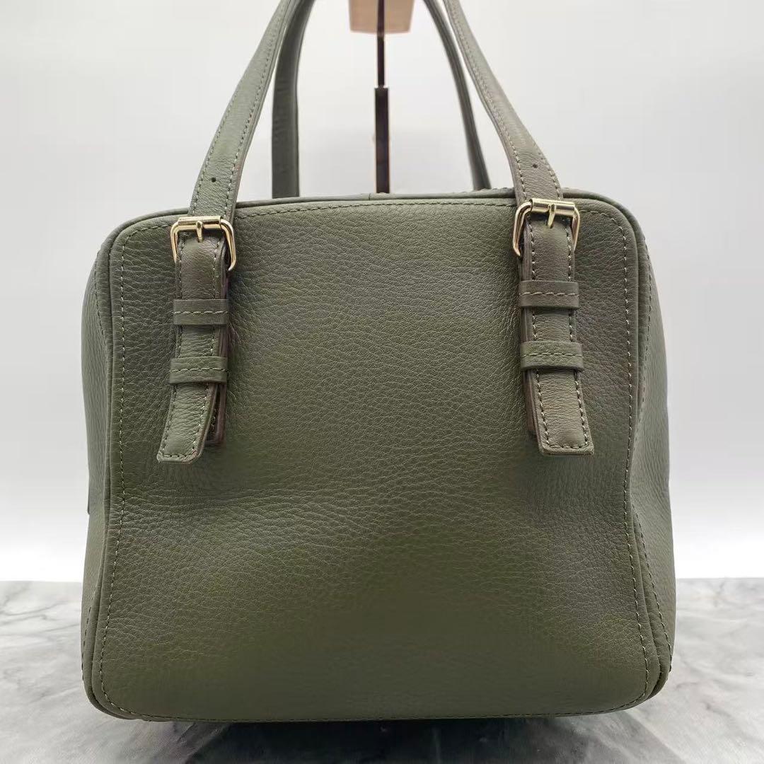 未使用級 土屋鞄 クラルテ ミニボストンバッグ 肩掛け 保存袋付き