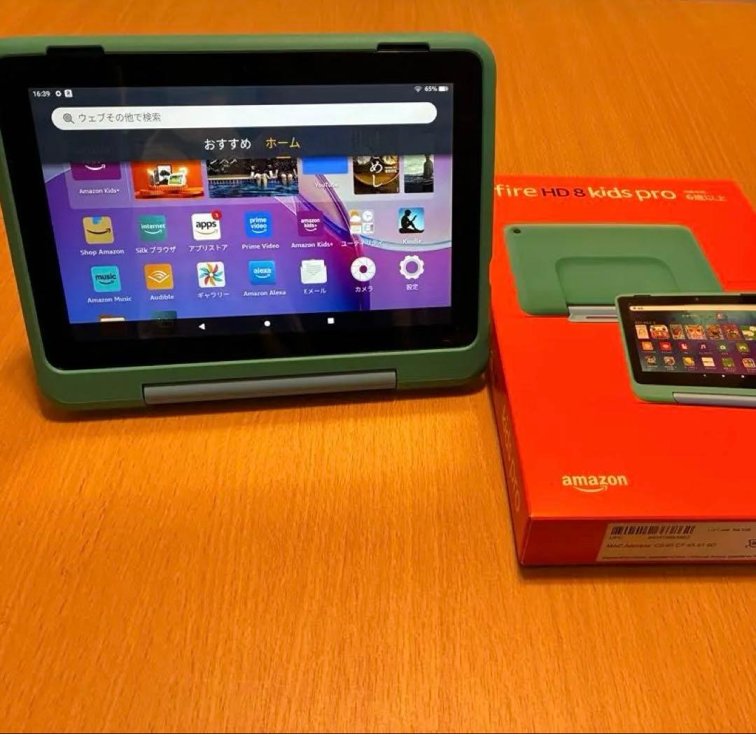 Fire HD 8 Kids Pro グリーン 本体 箱付き Amazon.com: Amazon Fire HD 8 Kids Pro tablet (newest model), ages