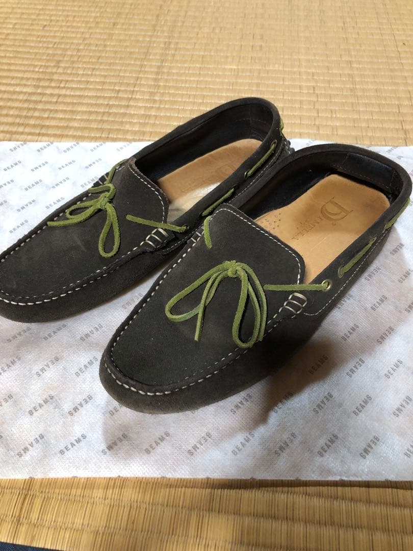 DI MELLA ディ メッラ オリーブグリーン スエード ローファー6