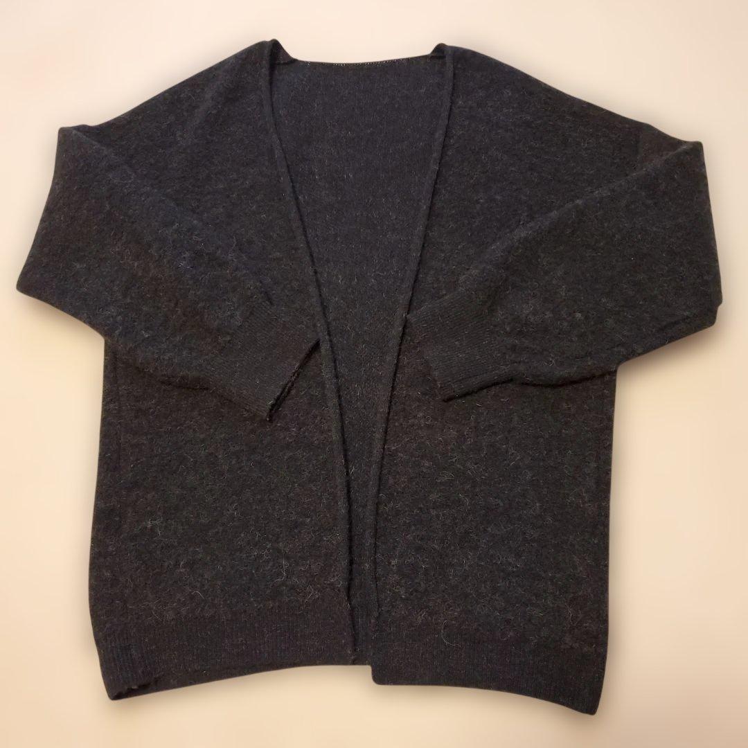 アワーホーム 洗えるアルパカ混ふんわりニットガーデ ⭐︎今季完売