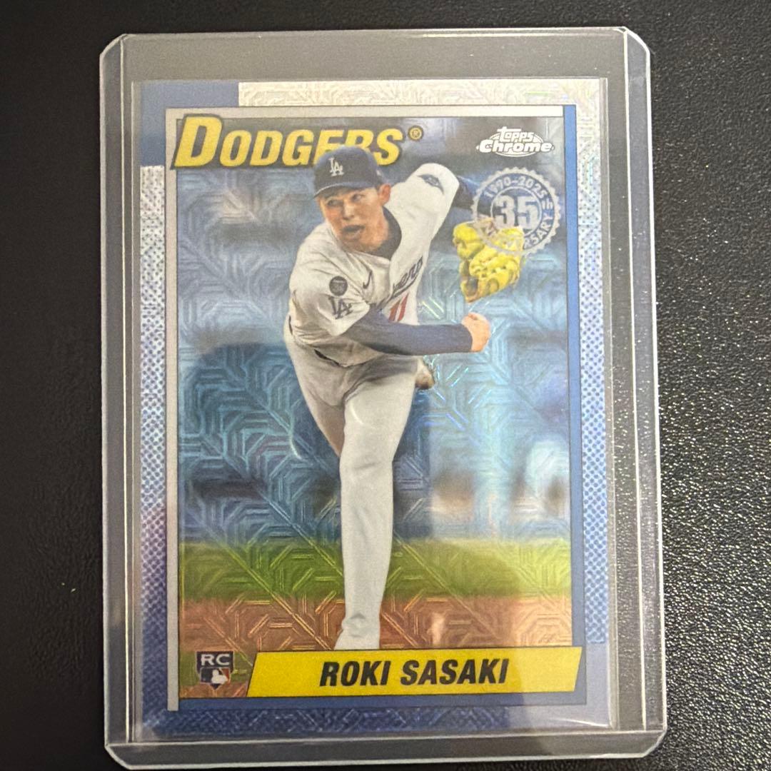 Topps Chrome Roki Sasaki 佐々木朗希 Dodgers - メルカリ