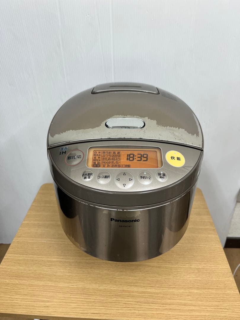 Panasonic 圧力IH炊飯器 SR-PA181 （2012年製） Panasonic 圧力IH炊飯器 SR-PA181 （2012年製） Panasonic 圧力IH炊飯