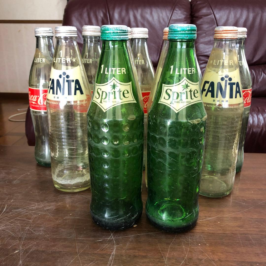 レトロ スプライト ガラス瓶 14本セット