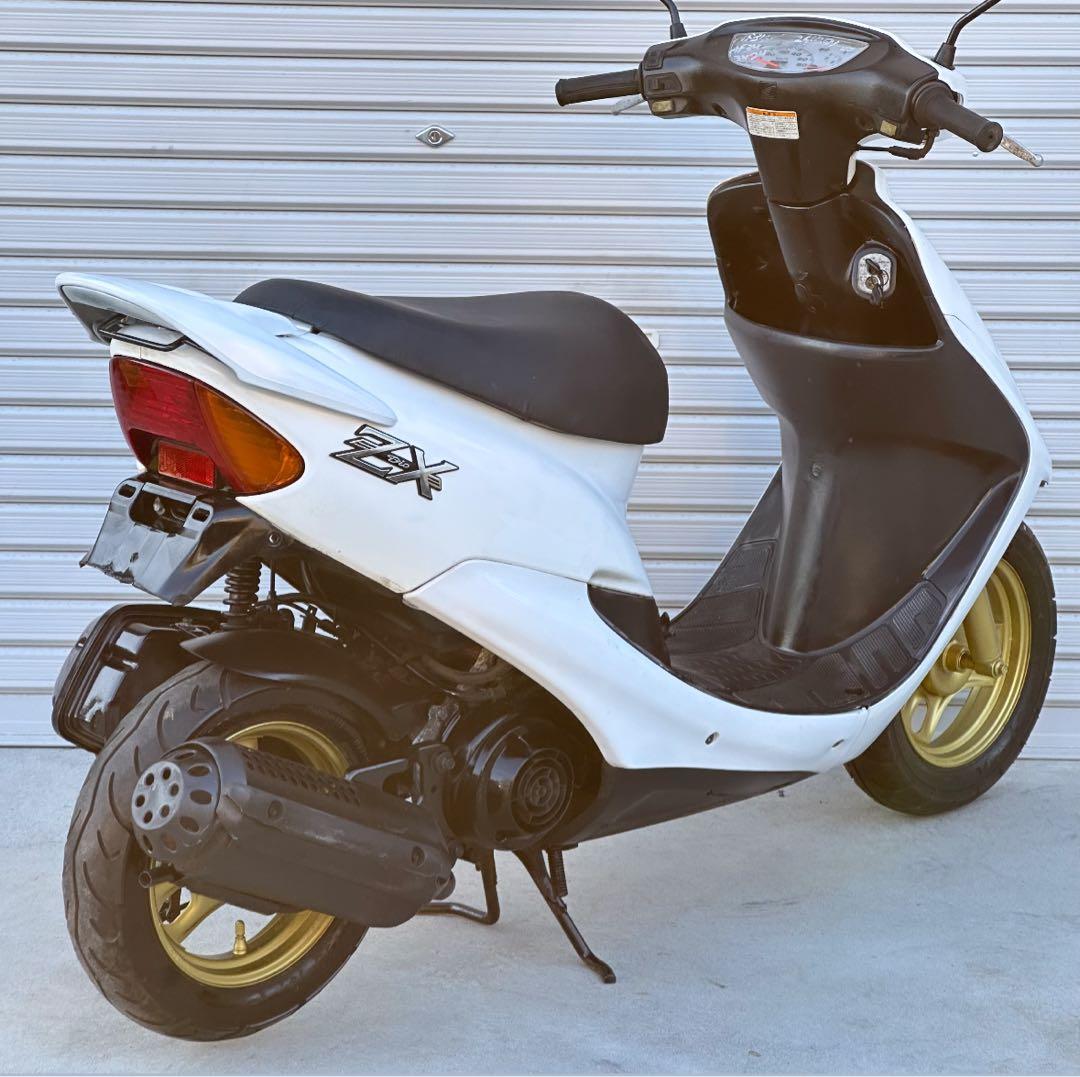a茨城 ホンダ ライブディオ AF34 DIO ZX 人気の白 2スト ゼッペケ