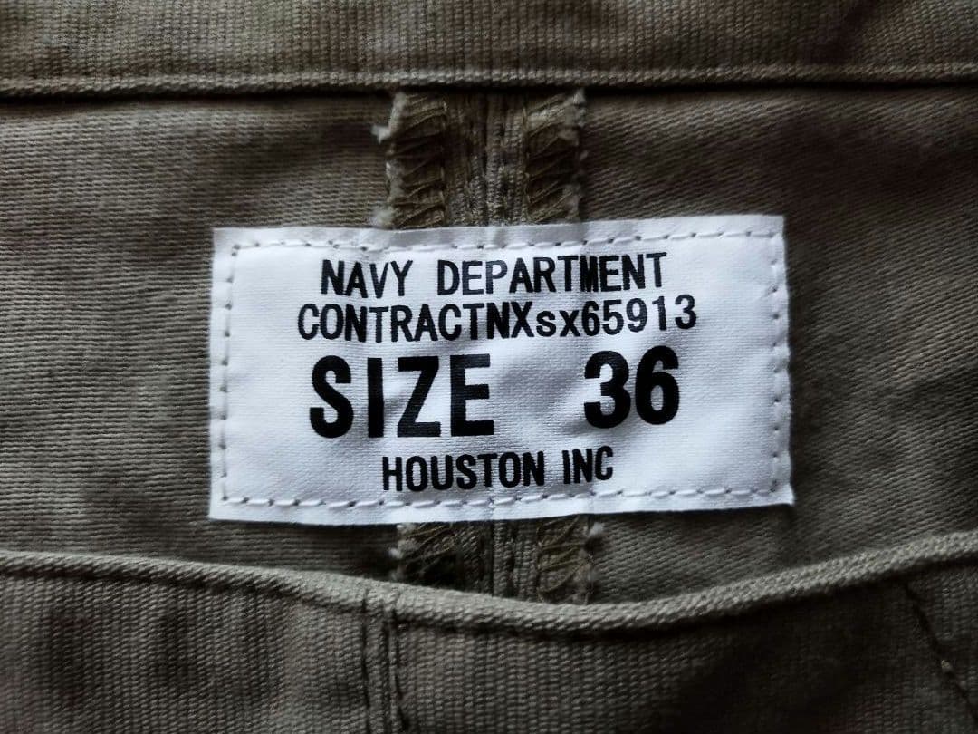 HOUSTON ヒューストン U.S.NAVY オーバーオール size36