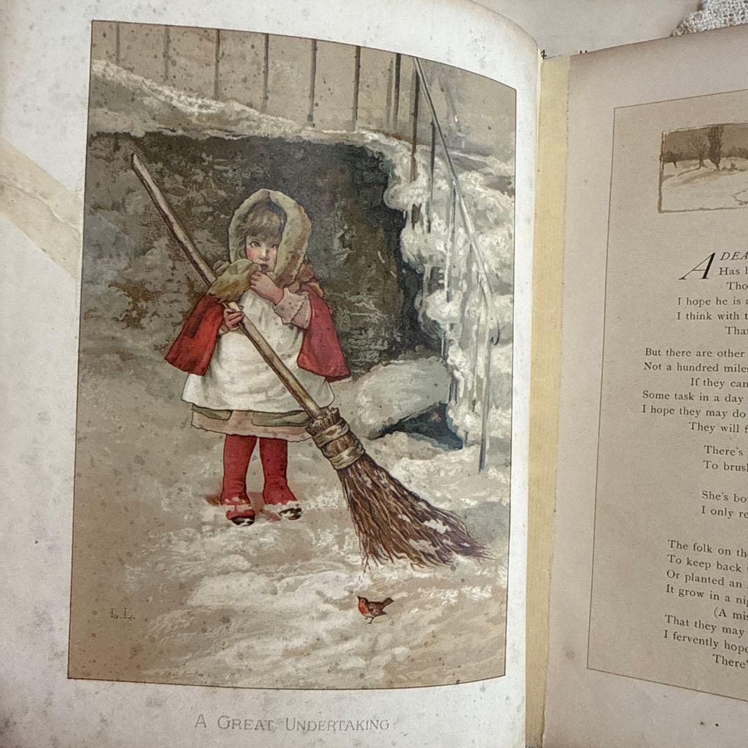 稀少1886年 美しいアンティーク絵本ヴィクトリアン洋書ジャンク