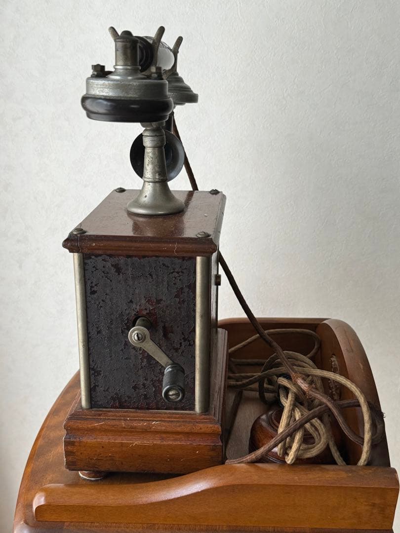 デルビル磁石式甲号卓上電話機 1897年 アンティーク オブジェ 室内飾り