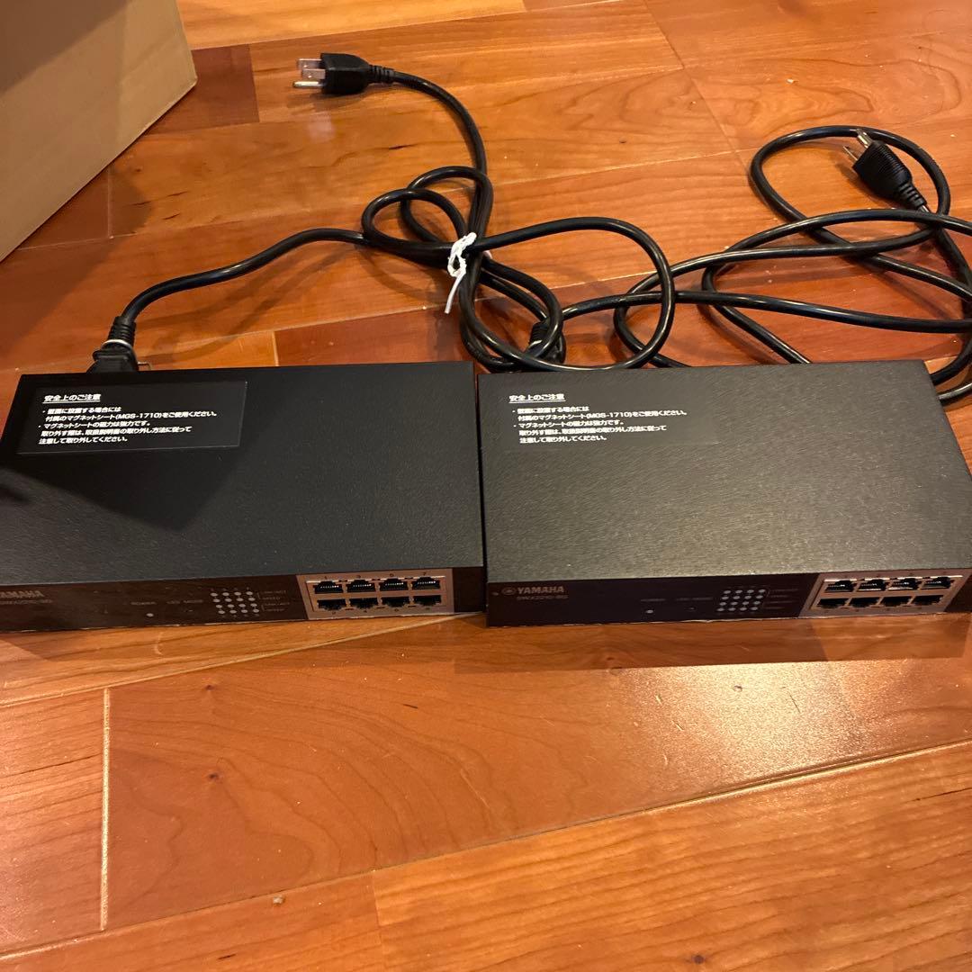 YAMAHA SWX2210-8G スイッチングハブ　2台　箱無し YAMAHA（ヤマハ） スイッチングハブ SWX SWX2210P-10G [スマートL2 PoE